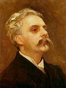Gabriel Fauré (1845–1924) .John Singer Sargentin (1856–1925) öljyvärimaalaus noin v. 1889 (Wikimedia Commons/Pariisin musiikkimuseo)